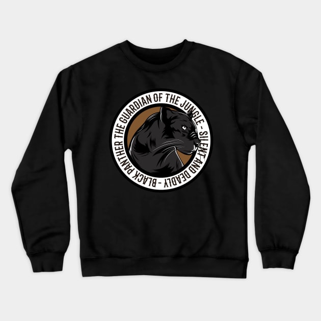 Black Panther - Guardian Of The Jungle Crewneck Sweatshirt by Hariolf´s Mega Store